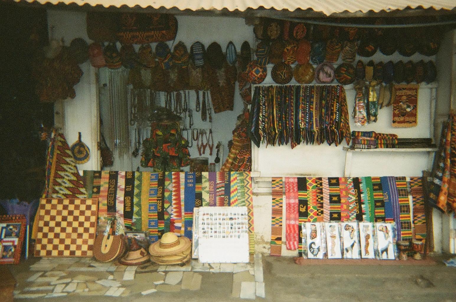 Clothing market in Ghana 